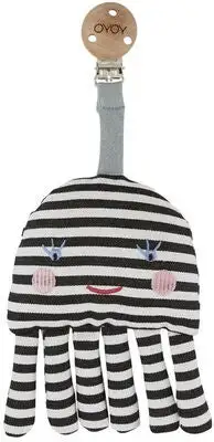 OYOY Clip Barnevognsleke, Svart/Hvit