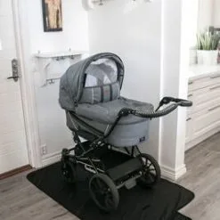 Tinkafu Gulvmatte 90x145cm, Svart -Tilbud jollyroom Butikk 121 3257 3c