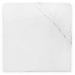 Jollein Stretchlaken Bomull 40x80cm, Hvit