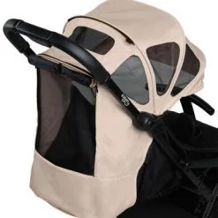 Beemoo Easy Fly/Easy Fly Lux Breezy Kalesje + Beltebeskyttelse, Mocha Beige