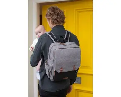 Babymel George Ryggsekk, Grey/Black 4 Babymel George Ryggsekk, Grey/Black - Bilde 4