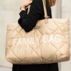 Childhome Family Puffered Stelleveske, Beige -Tilbud jollyroom Butikk CWFBPBE 3215 3c