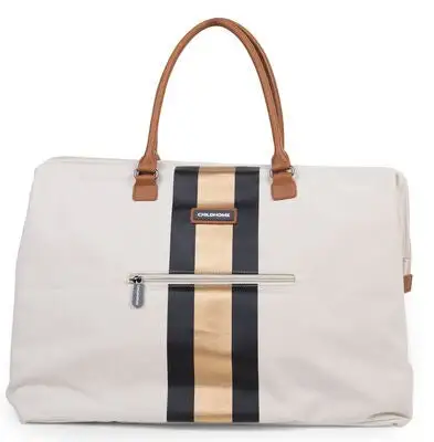 Childhome Mommy Kanvas Stelleveske Off White Stripes Black/Gold 4 Childhome Mommy Kanvas Stelleveske Off White Stripes Black/Gold - Bilde 4