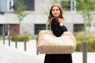 Childhome Mommy Puffered Stelleveske, Beige 5 Childhome Mommy Puffered Stelleveske, Beige - Bilde 5