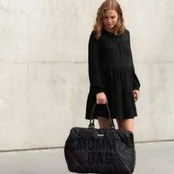 Childhome Mommy Puffered Stelleveske, Svart 21 Childhome Mommy Puffered Stelleveske, Svart -Tilbud jollyroom Butikk CWMBBPBL 3215 3a