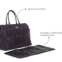 Childhome Mommy Puffered Stelleveske, Svart 36 Childhome Mommy Puffered Stelleveske, Svart -Tilbud jollyroom Butikk CWMBBPBL 3215 4h