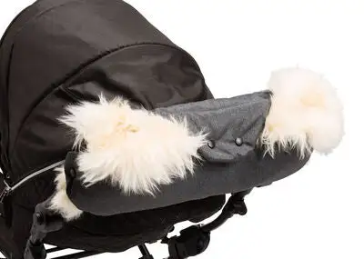 Nordlys Håndvarmer Lammeskinn Uklippet, Grey Melange 2 Nordlys Håndvarmer Lammeskinn Uklippet, Grey Melange - Bilde 2